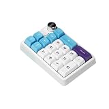 KZZIK20 ナンバーパッド 数字 テンキーパッド プログラミング マクロ ノブ 無線 機械式 キーパッド 20キー[並行輸入品] (ブルー/Blue)