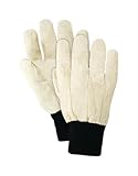 White Canvas Glove Bluewrist