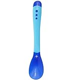 ベビー安全温度センサー、kaifongfuベビーシリコンスプーン子供食器 18x18 ピンク