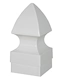 3.5 " X 3.5 "ゴシックビニールPostキャップ – ホワイト