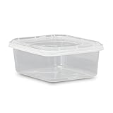 8オンス食品グレード4 x 5長方形コンテナ蓋 – さまざまな色と数量 8 oz. MPT4X508CP-1381430_L4x5CP-1348250QTY30