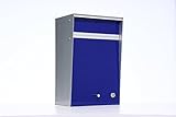 Box Design ポスト 郵便受け Wall Mounted  Blue