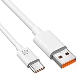 急速充電ケーブル - Type C充電器、USB Cインターフェース | 1mホワイトデータコード、防水PVC素材、高速データ転送ケーブル、携帯電話、タブレット、車載使用、ホームオフィス、日常充電用