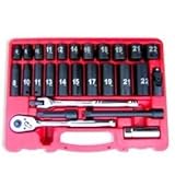 Pro Quality 3/8 Dr. Hi-Viz Impact Socket & Accessory Set, MM by Neiko