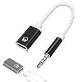 USB C - Aux オーディオドングルケーブル、3.5mm メスヘッドフォンジャックアダプター - ヘッドフォン AUX ケーブルコンバータ | ヘッドフォンステレオコード、Type-C変換イヤホンアダプタ、マルチメディア視聴用イヤホンオーディオ