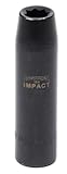 Armstrong 20-714 8 Point 1/2-Inch Drive Deep 7/16-Inch Impact Socket by Apex Tool Group