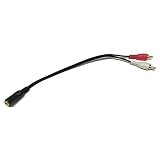 金メッキ 3.5mm ステレオ ミニ ジャック RCAオス 2分岐ケーブル 25cm RCA 赤・白 オス ケーブル RCAとケーブルは銅線を使用 3.5mm 3極 メス オーディオジャック