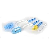 uxcell　哺乳瓶、ボトルブラシ　赤ちゃん　プラスチック　ハンドル　フィーダーボトル　ニップル　クリーニング　セット　 4 in 1