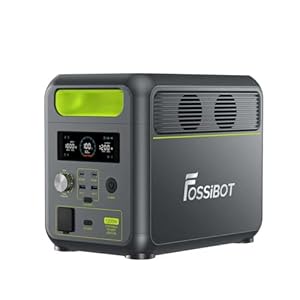 FOSSiBOT F1200 ポータブル電源 大容量 1024Wh 1200W リン酸鉄リチウムイオン 長寿命 最速1.2時間フル充電 UPS機能