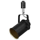 Dotoy ダクトレール スポットライト E26口金 LED対応 ダクトレール用照明器具 ライティングバー用器具 インテリア レールライト 一般家庭照明 商業施設 店舗 商品展示用 天井照明 ブラック 人気 電球別売り