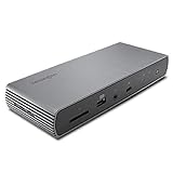 Kensington ケンジントン SD5700T Thunderbolt4 デュアル4K ドッキングステーション 90W PD Win/Mac対応 Thunderbolt4 x 4, USB-A x 4, 3.5mmオーディオジャック x 1, SDカードスロット x 1, イーサネットポート x 1 K35175JP