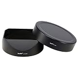 Haogeレンズフードメタルスクエアバヨネット にとって 富士 XF GF 63mm F2.8 R WR用 and Fuji GF 45mm F2.8 R WR, Fujinon GF 63mm F2.8、GF 45mm F2.8レンズフード、メタルフロントキャップ付き
