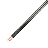 協和ハーモネット ビニル平形コード 黒 10m VFF 1.25SQ 10m<BK>