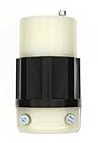 Leviton 2533 20 Amp, 347/600 Volt 3PY, NEMA L23-20R, 4P, 5W, Locking Connector, Industrial Grade, Gr