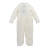 ベビー男の子Hand Smocked Longall W / Collar
