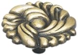 Achim Home Furnishings 710-KNB-24 Cabinet Knob, Antique Brass, Set of 6 by Achim Home Furnishings