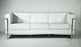 ル・コルビジェ LC2 3P ソファ 本革 スノーホワイト