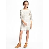 オールドネイビー OLD NAVY/ フィット&フレアレースドレス クリームデラクリーム ワンピース S【並行輸入】