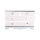 アルファタカバ 子供部屋に置きたいキッズチェスト サンリオマイメロディハートチェスト 幅100cm3段タイプ パステルピンク