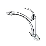 Yosemite Home Decor YP77KPO-PC Single Handle Pull-Out Kitchen Faucet with Pull-Out Spout Sprayer, Po