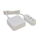 ラスタバナナ iPhone スマホ iPad タブレット対応 コンセントが遠くても届くUSB 充電用USBポート AC充電器 1.2m 3.4A USB-Aポート タイプC コンセント充電器 USB-A Type-C 3台同時充電 ホワイト R12AC2A1C3A01WH