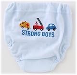 ニシキ クルマ柄防水布付きトレーニングブリーフ2枚組 サックス W4602 95cm・W4602S95