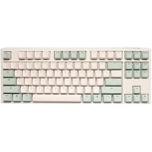 Ducky One 3 TKL 抹茶 ホットスワップ ダブルショット PBT Quack メカニカルキーボード (Cherry MX サイレントレッド)