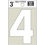 ホワイトビニールダイカットself-stick Numbers