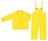 MCR Safety 3003S Wizard PVC/Nylon 3-Peice Flame Resistant Suit, Yellow, Small [並行輸入品]