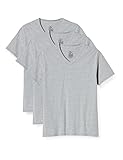 [ヘインズ] 半袖シャツ Global Value Line Tops 3P リングスパンコットン VネックTシャツ HM1EU703 メンズ ヘザーグレー L