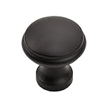 Iron Valley - 1-1/8" Round Edge Cabinet Knob - Pack of (5) - Solid Cast Iron [並行輸入品]