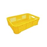 安全興業 ハーフコンテナ底メッシュ 黄 ×10