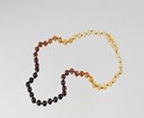 Baltic Amber Child Necklace, 15 inches (Baroque, Rainbow) by Momma Goose