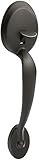 Plymouth Handleset Less Deadbolt w Flair Interior Lever Right Hand in Aged Bronze - FE285 PLY 716 FL