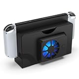 Switch 有機ELモデル 用 ファン 冷却ファン 有機elドック 対応 充電スタンド スイッチ ドックスタンド 排熱 周辺機器 扇風機 静音 放熱 オーバーヒート防止 ブラック ホワイト Switch有機EL,Black