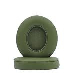 交換用イヤーパッド対応Beats Solo3.0 Solo2.0ワイヤードワイヤレスヘッドフォンパッド高品質プロテインスキン弾性スポンジ/交換アクセサリイヤーパッド/イヤーカフ(ミリタリーグリーンです)