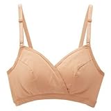 Angeliebe エンジェリーベ マタニティ インナー 授乳 兼用 ブラトップ 下着 産前 産後 ブラジャー 授乳ブラ クロスオープン L ベージュ