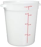Winco PPラウンドストレージコンテナ、8-quart、ホワイト