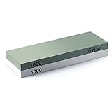 Langba 両面砥石 包丁研ぎ石 10004000 プロ 家庭用 砥石 仕上げ 中砥石 包丁研ぎ器 ステンレス・鋼両用 ゴム台付き  研磨工具