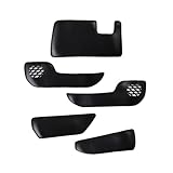 YOURS(ユアーズ), 90系 ノア ヴォクシー 専用 キックガード3点セット [レザー調ブラック] デザイン 縫製 日本製 インパネ ドアトリム グローブボックス 90 NOAH VOXY 傷 汚れ 防止 カスタムキックガード 保護 トヨタ y508-053leatherblack [5] S