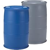 プラスチック　ドラム缶 クローズドタイプ PDC 200L-3 セット ブルー・グレー プラ ポリ サンコー 【代不】