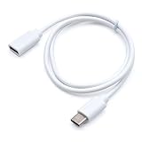 日本トラストテクノロジー 充電・通信対応 Type-C 延長ケーブル 0.5m JSC-046WH (ホワイト)