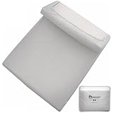 【カバーのみ】 popomi プレイマットカバー イブルカバー 赤ちゃんマットカバー お昼寝マット 厚手 綿100％ 洗える 通気性 吸水性 プレイマットの汚れ防止 厚さ4cmのプレイマットに対応 収納バッグ付き (グレー, 120×160㎝)