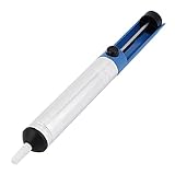 uxcell 　はんだ吸盤　プラスチック製　　シルバートーン　鉄デゾルバー　アルミハウジング