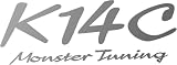 MONSTER SPORT K14C MONSTER Tuning ステッカー ガンメタ 217×79mm 切り抜き 896163-0000M
