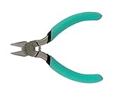 Xcelite S424NJS Diagonal Relieved Head Cutter, Flush Jaw, 4' Length, 5/8 Jaw Length, Green Cushion G
