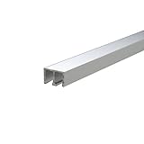 e-kanamono アルミ上レール 4mmハカマ用x3640mm(1820mm+1820mm) アルマイトシルバー