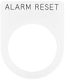 IM 押ボタン/セレクトスイッチ(メガネ銘板) ALARM RESET 黒 φ3 P3041
