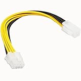 Cyberplugs ATX12V(4ピン) を EPS12V(8ピン)電源に変換するケーブル 17cm ATX4Pinを+12V電源コネクタに変換 自作パーツ PCパーツ デスクトップPC用 変換コネクター