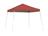 ShelterLogic 22545 12x12 SL Pop-up Canopy Red Cover Black Roller Bag